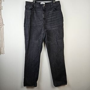 Abercrombie & Fitch Black Straight Leg Jeans